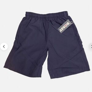 Boast Boys Blnk Club Shorts Navy Braided Drawstring  NEW